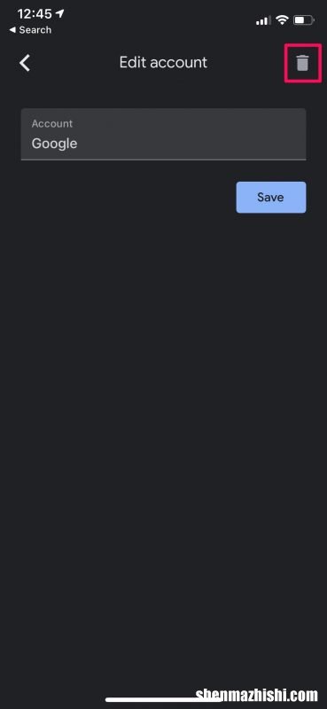 如何从iPhone上的Google身份验证器中删除旧帐户