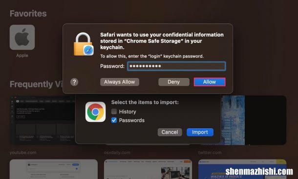 如何使用Mac将密码导入iCloud钥匙串