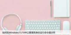 如何在Windows11/10中以管理员身份运行命令提示符
