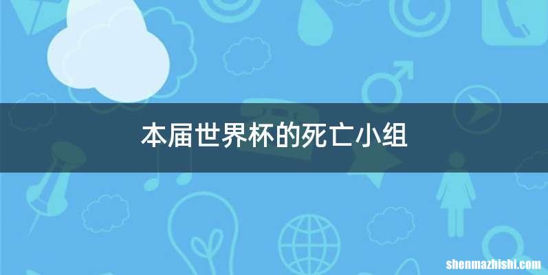 本届世界杯的死亡小组
