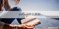 ye和yie什么区别