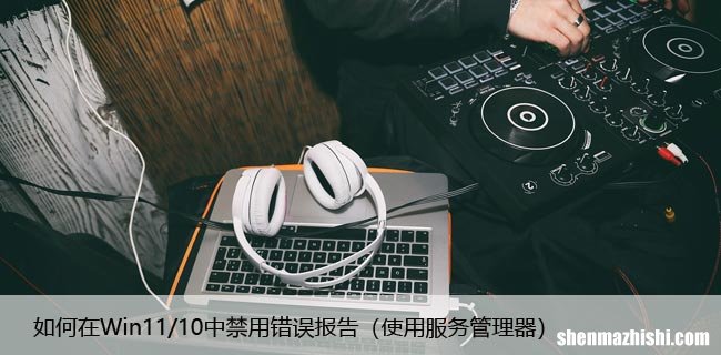 使用服务管理器 如何在Win11/10中禁用错误??报告