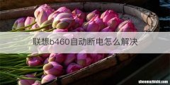 联想b460自动断电怎么解决