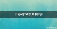 贝利和罗纳尔多谁厉害