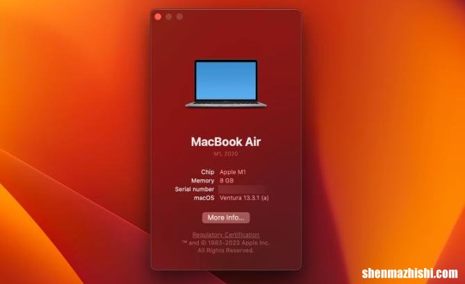 如何查找MacBook的型号、年份和年龄