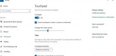 如何在Windows10上连接鼠标时自动禁用触摸板