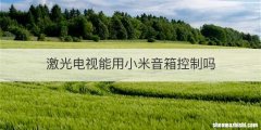 激光电视能用小米音箱控制吗