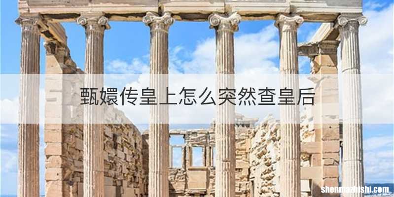 甄嬛传皇上怎么突然查皇后