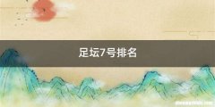 足坛7号排名