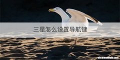 三星怎么设置导航键