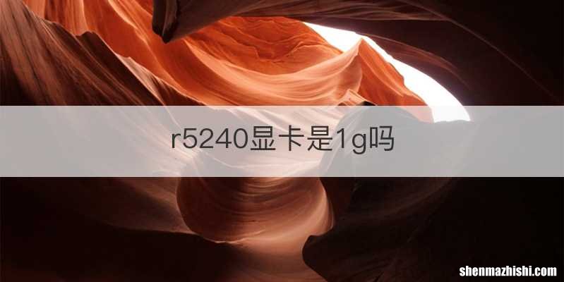 r5240显卡是1g吗