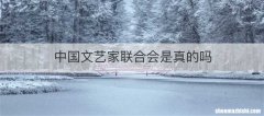 中国文艺家联合会是真的吗