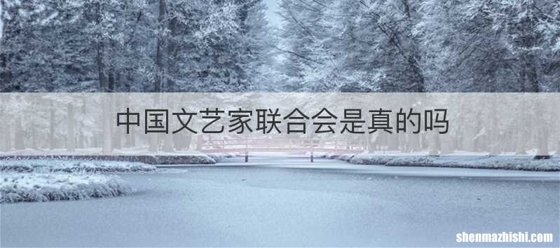 中国文艺家联合会是真的吗
