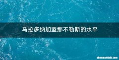 马拉多纳加盟那不勒斯的水平