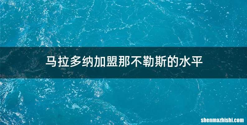 马拉多纳加盟那不勒斯的水平