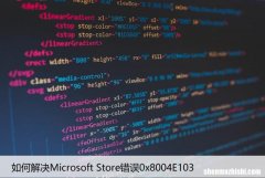 如何解决Microsoft Store错误0x8004E103