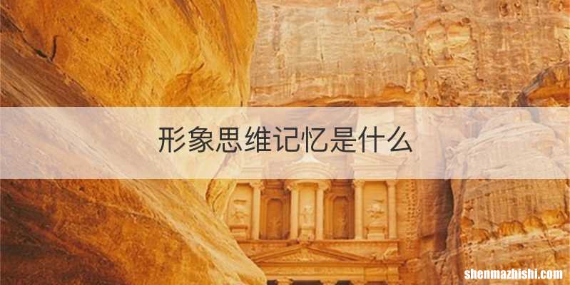 形象思维记忆是什么