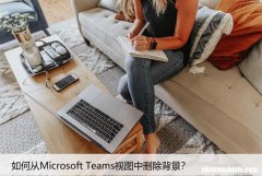 如何从Microsoft Teams视图中删除背景？