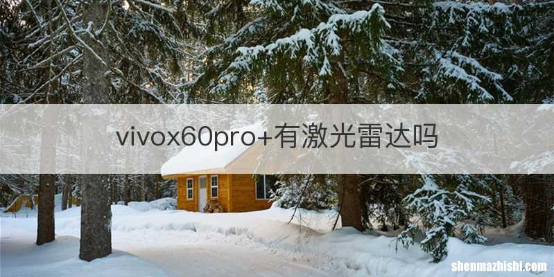 vivox60pro+有激光雷达吗