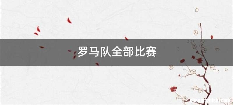 罗马队全部比赛