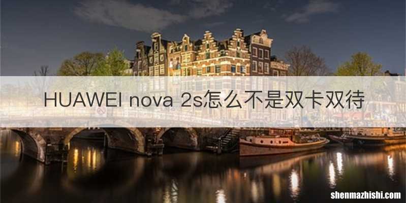 HUAWEI nova 2s怎么不是双卡双待