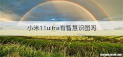 小米11ultra有智慧识图吗
