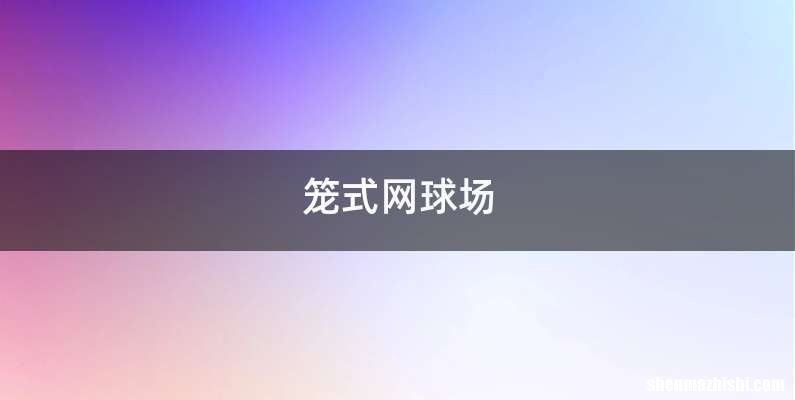 笼式网球场