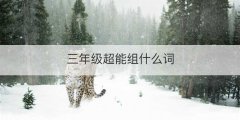 三年级超能组什么词