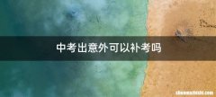 中考出意外可以补考吗