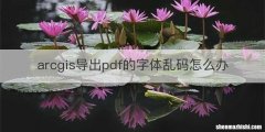 arcgis导出pdf的字体乱码怎么办