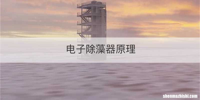 电子除藻器原理