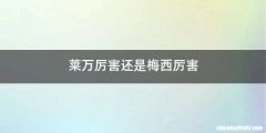 莱万厉害还是梅西厉害