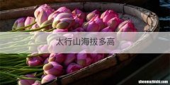 太行山海拔多高