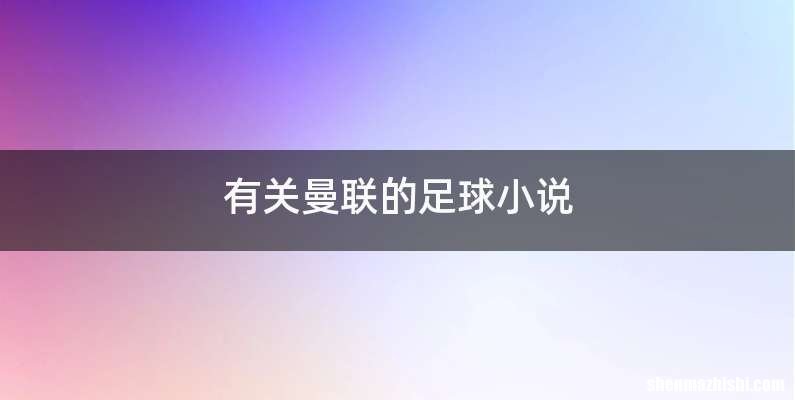 有关曼联的足球小说