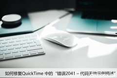 如何修复QuickTime 中的“错误2041 – 代码无效示例描述”