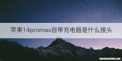 苹果14promax自带充电器是什么接头