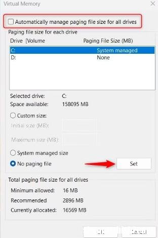 如何在Windows11上重置虚拟内存