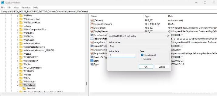 如何修复Windows Defender“服务无法启动”错误