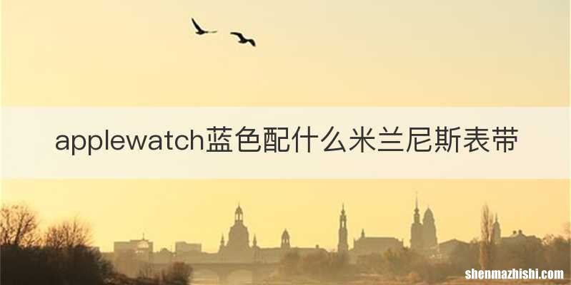 applewatch蓝色配什么米兰尼斯表带