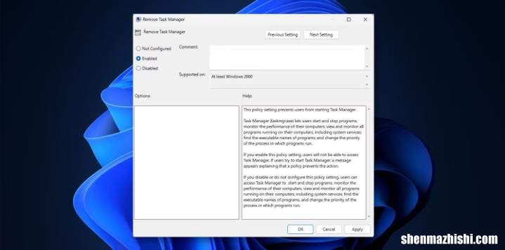 如何在Windows上禁用任务管理器