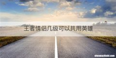 王者情侣几级可以共用英雄