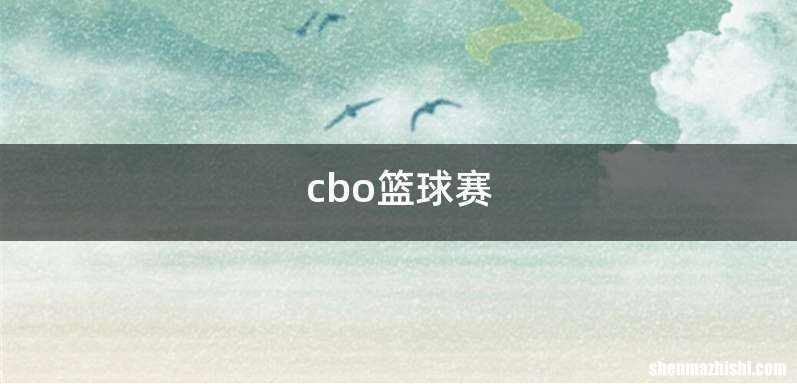 cbo篮球赛
