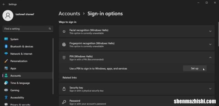 如何在Windows11上设置和删除PIN，操作方法