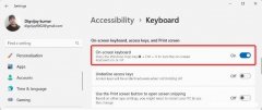 如何在Windows11上关闭键盘声音，设置方法