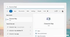 如何在Windows11中打开字符映射表，启动步骤