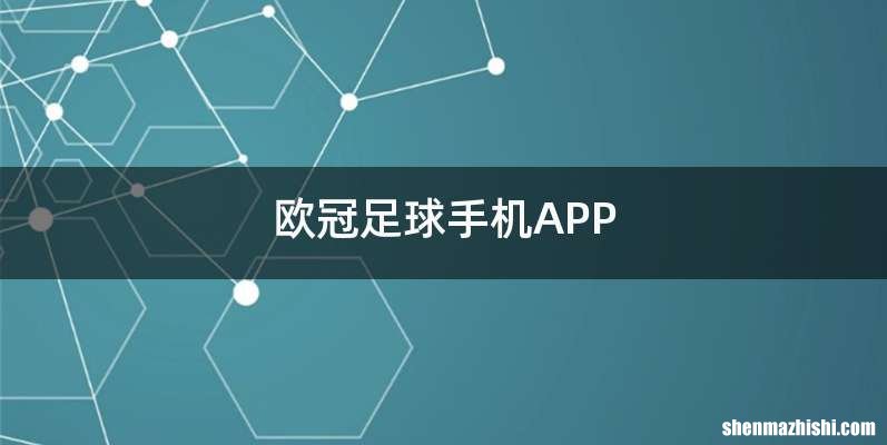 欧冠足球手机APP