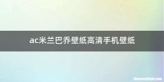 ac米兰巴乔壁纸高清手机壁纸