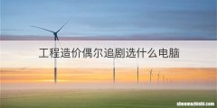工程造价偶尔追剧选什么电脑