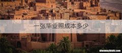 一张毕业照成本多少