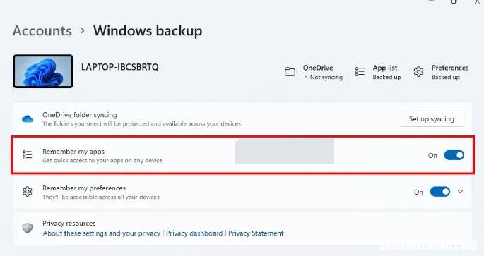 如何在Windows11中启用或禁用记住我的应用程序